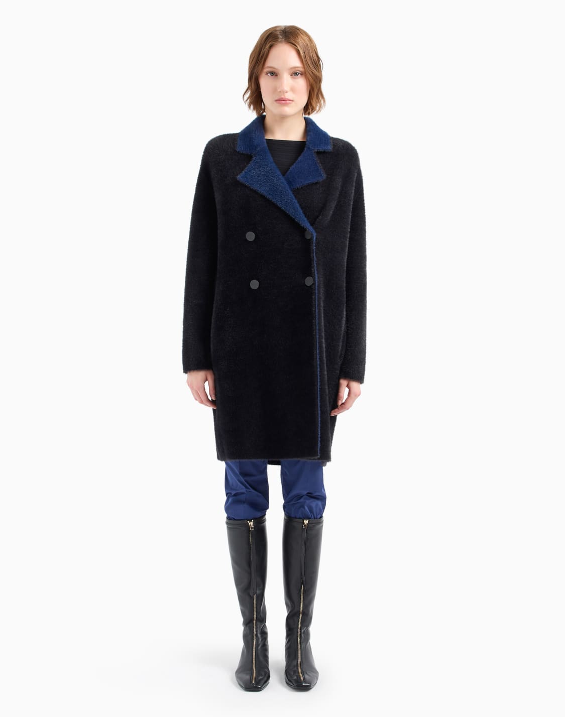 abrigo-reversible-de-abotonadura-doble-en-tejido-efecto-mohair-negro--emporio-armani