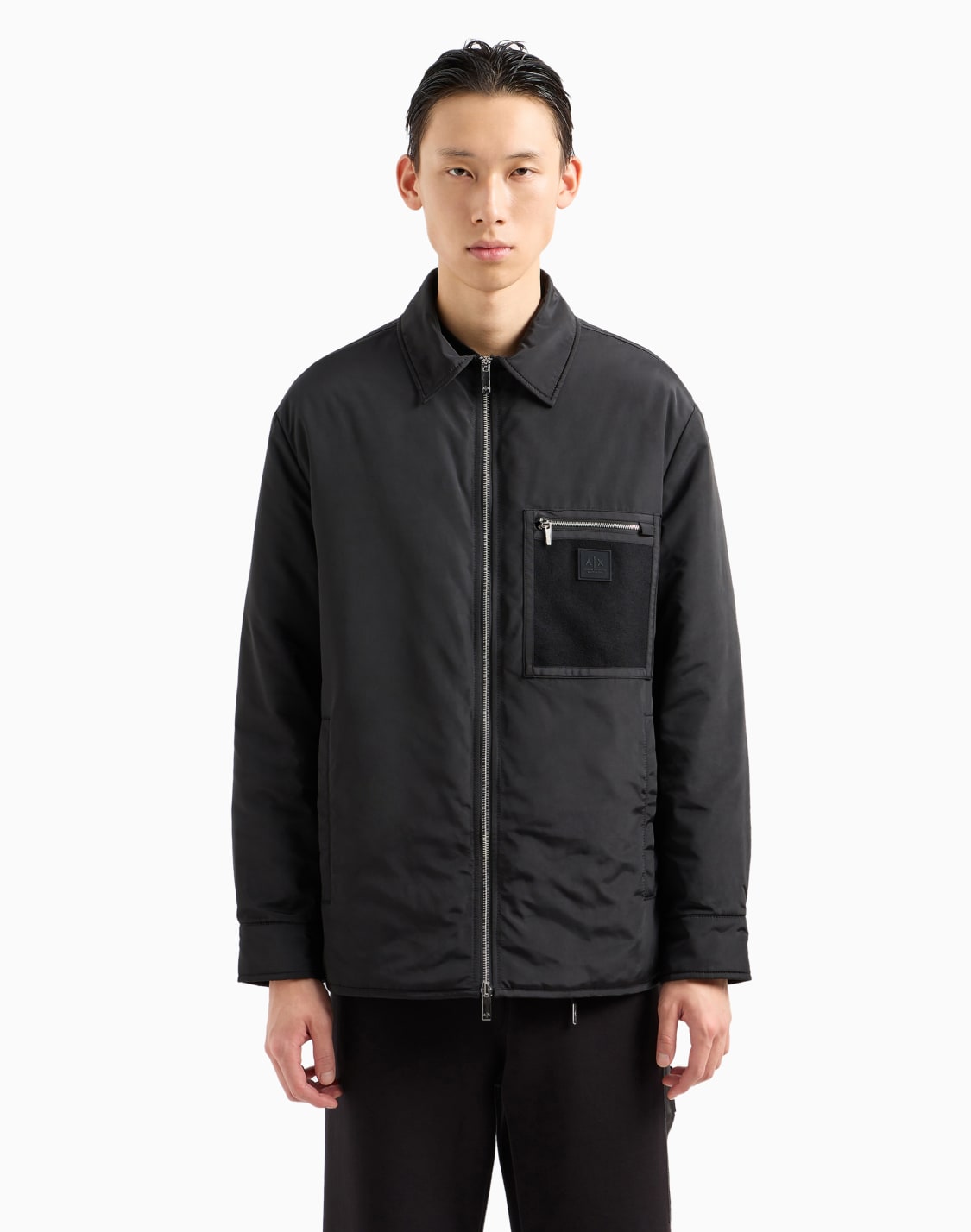 satin-fabric-caban-with-zip-pocket-black--armani-exchange