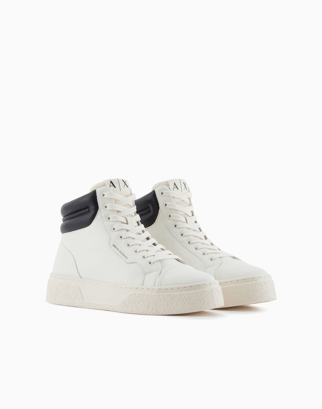 レザハイカットスニカ-ホワイト--armani-exchange