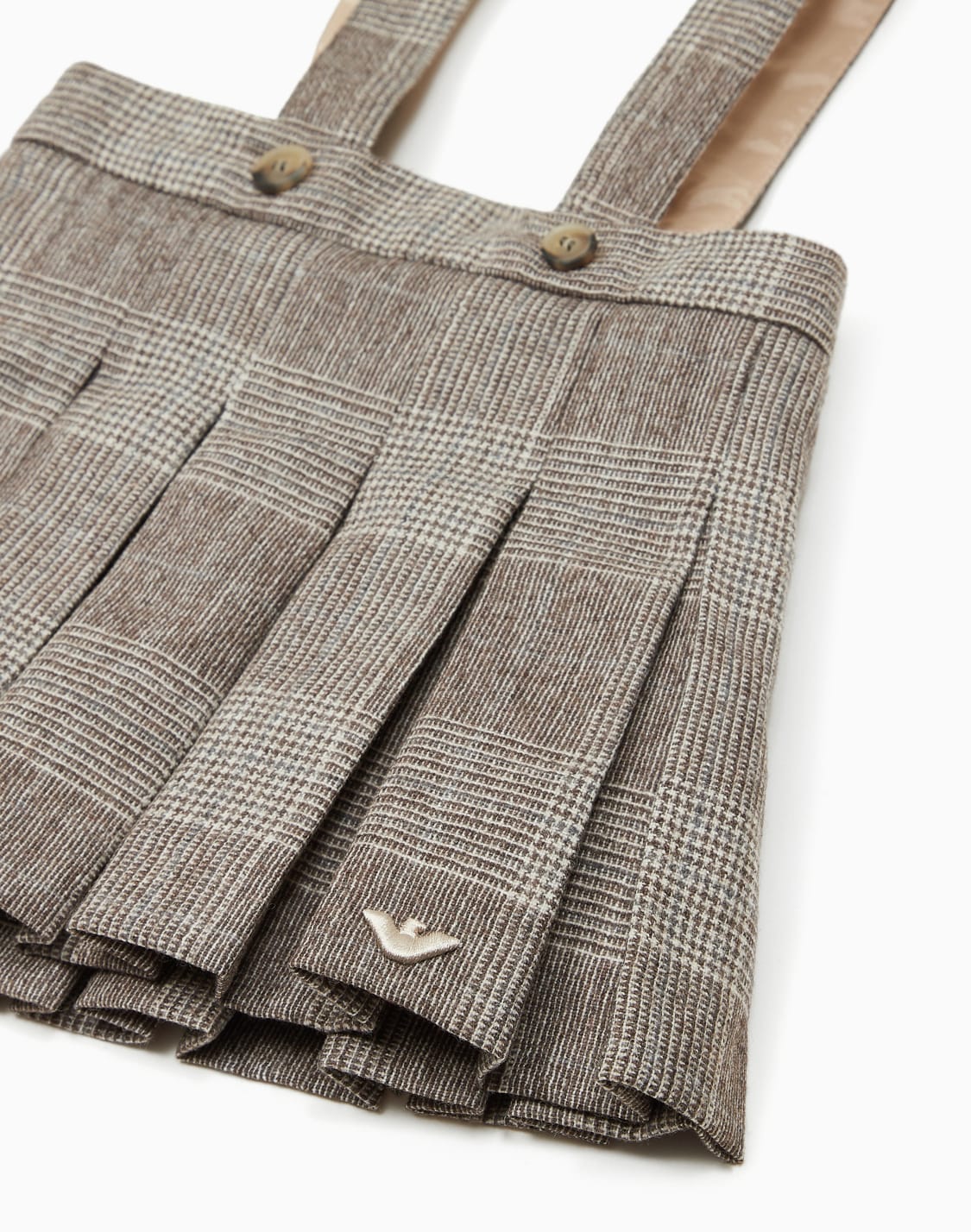 skirt-with-godet-pleats-and-braces-in-check-pattern-wool-blend-beige--emporio-armani