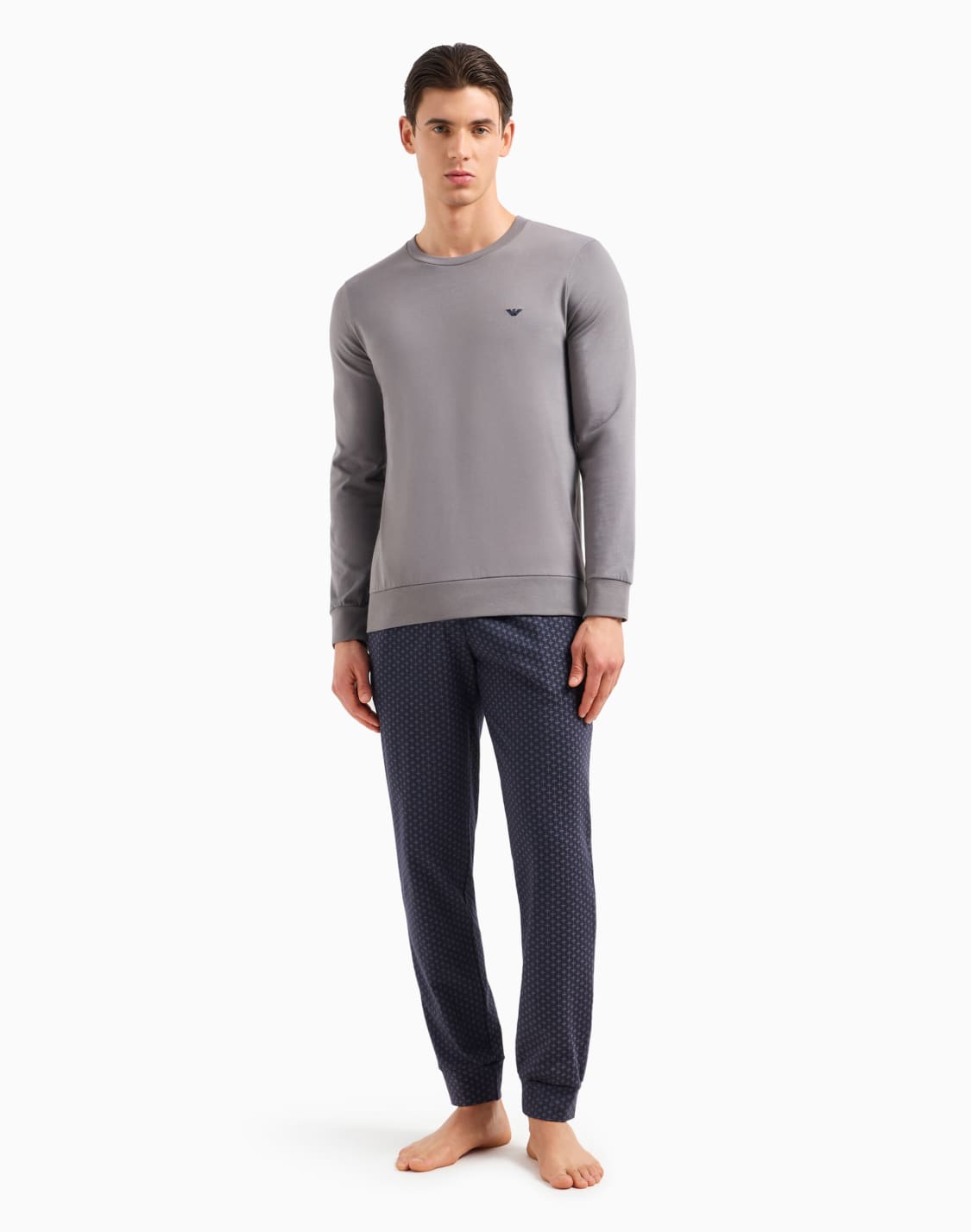 pyjamas-with-a-mixed-pattern-and-elasticated-hem-grey--emporio-armani