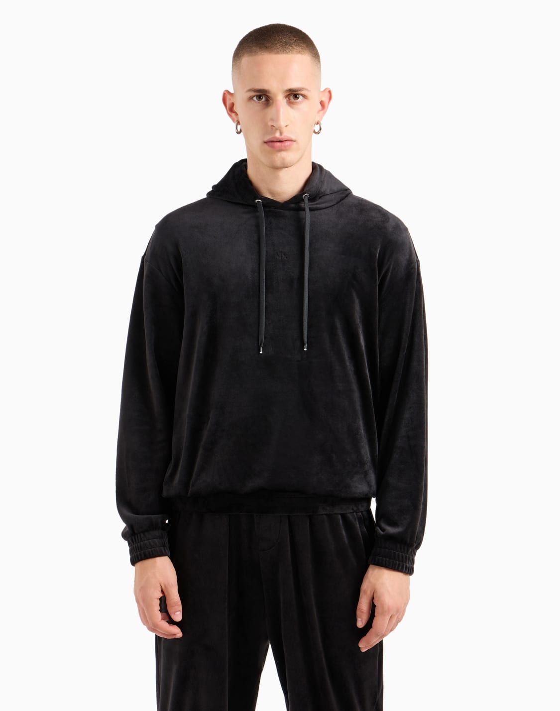 ベロアフデッドプルオバ-ブラック--armani-exchange