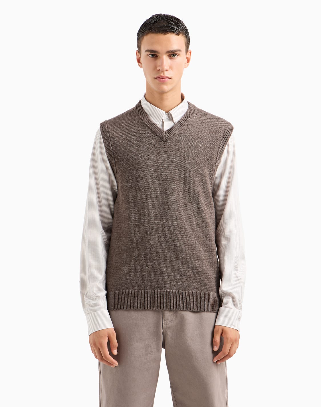 -v-neck-vest-brown--armani-exchange