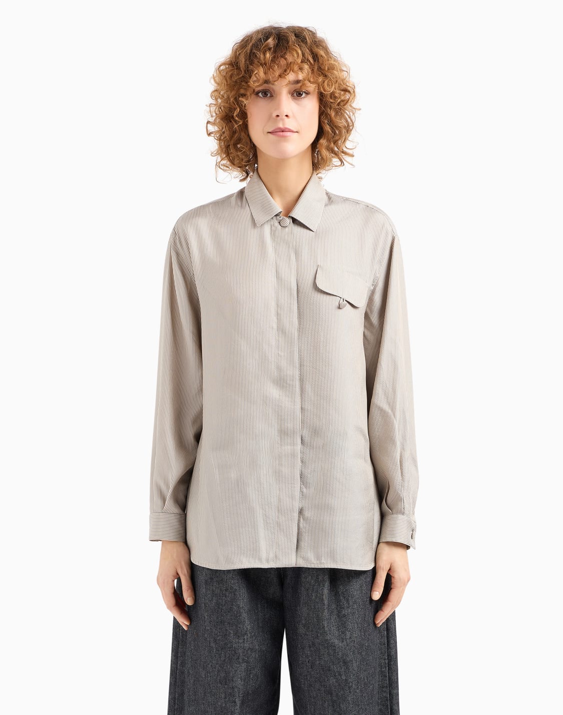 camicia-in-tessuto-seersucker-multiriga-icon-beige--emporio-armani
