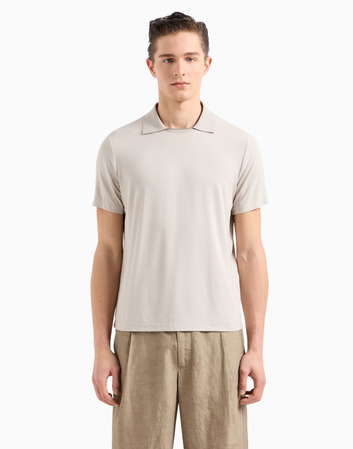 asv-short-sleeved-viscose-jersey-polo-shirt-beige--giorgio-armani