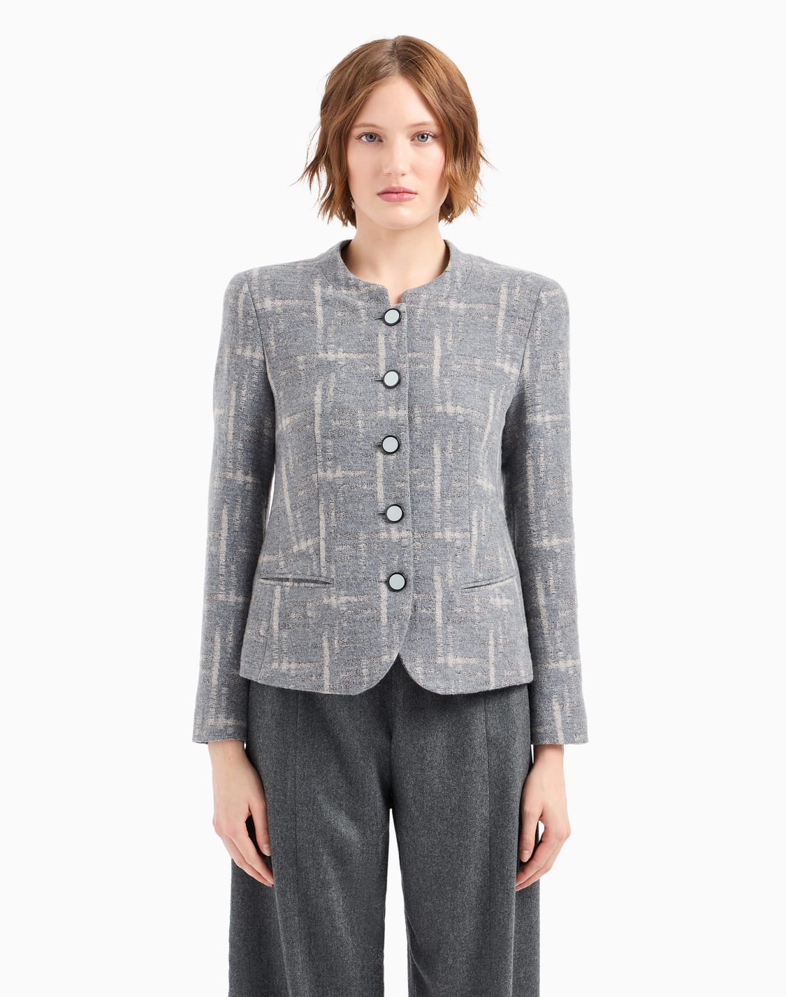 icon-jacket-in-a-brushed-wool-blend-with-a-jacquard-check-pattern-grey--emporio-armani