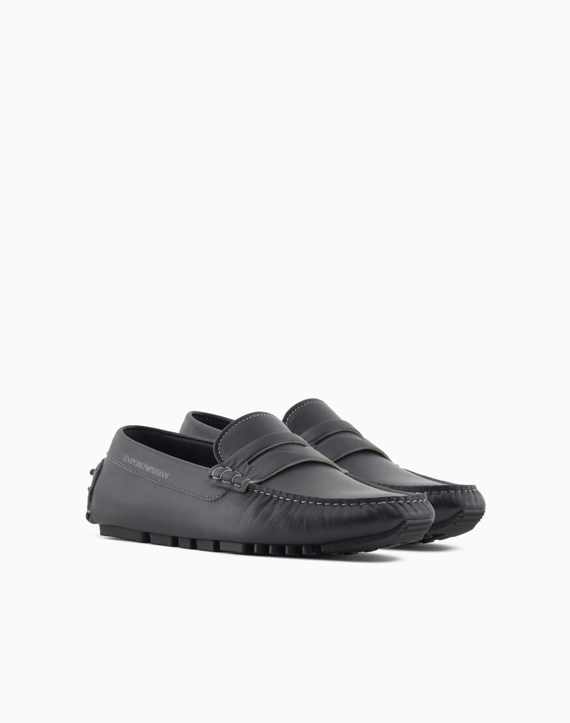 pebbled-leather-driving-loafers-with-stirrup-bar-black--emporio-armani