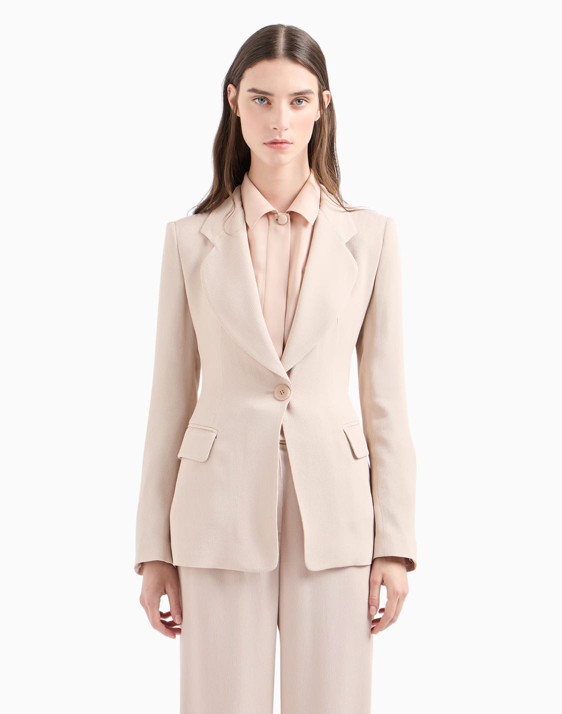 blazer-in-cady-cannet-icon-rosa--emporio-armani