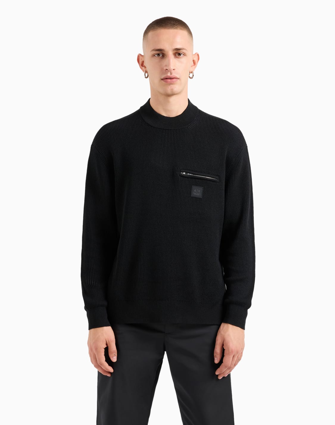 crewneck-sweater-with-zip-pocket-and-logo-black--armani-exchange