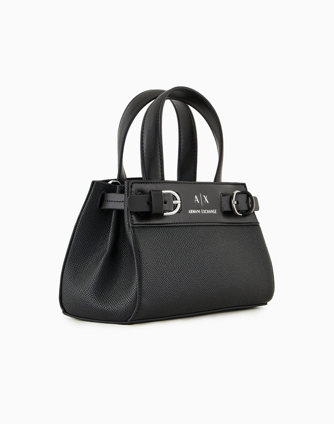 ベルトデザイン-ミニハンドバッグ-ブラック--armani-exchange