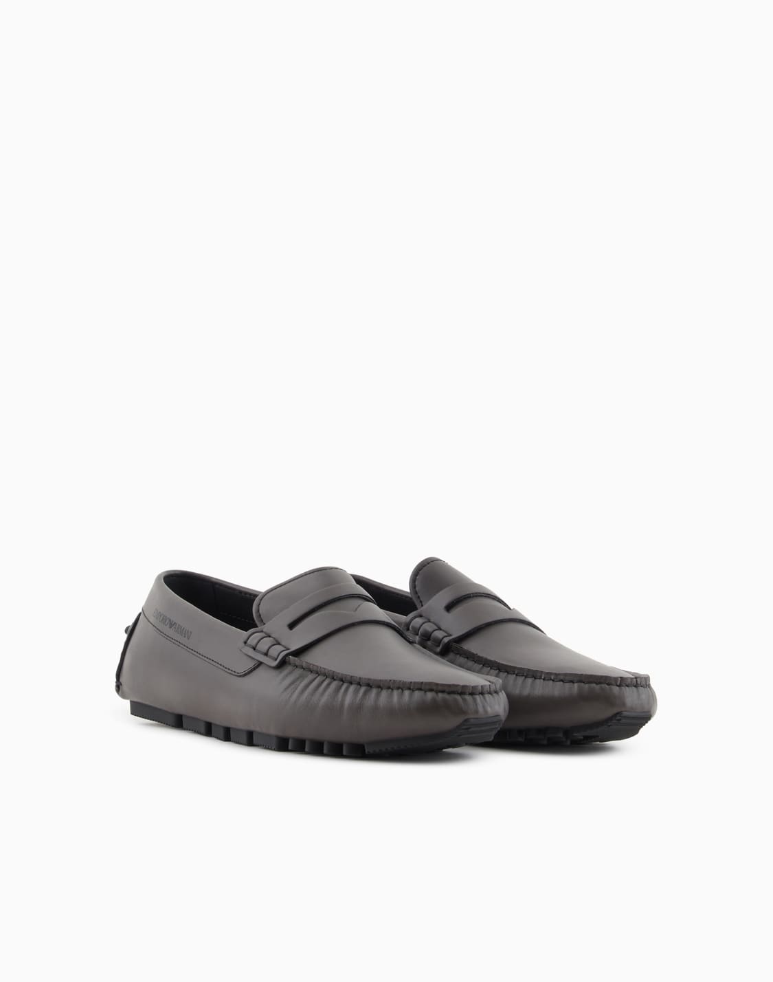 pebbled-leather-driving-loafers-with-stirrup-bar-brown--emporio-armani