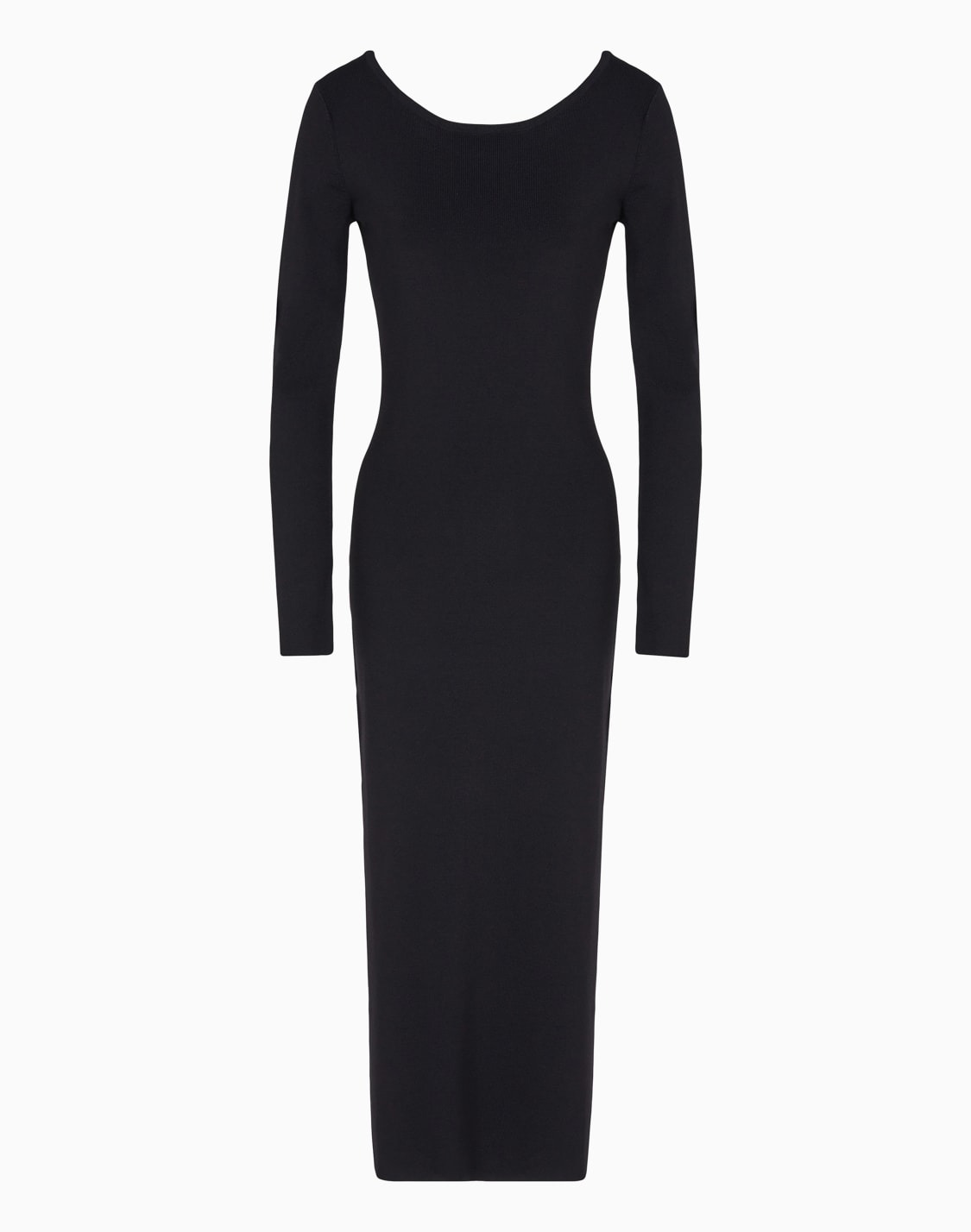 オンライン限定長袖ミディ丈ドレス-ブラック--armani-exchange