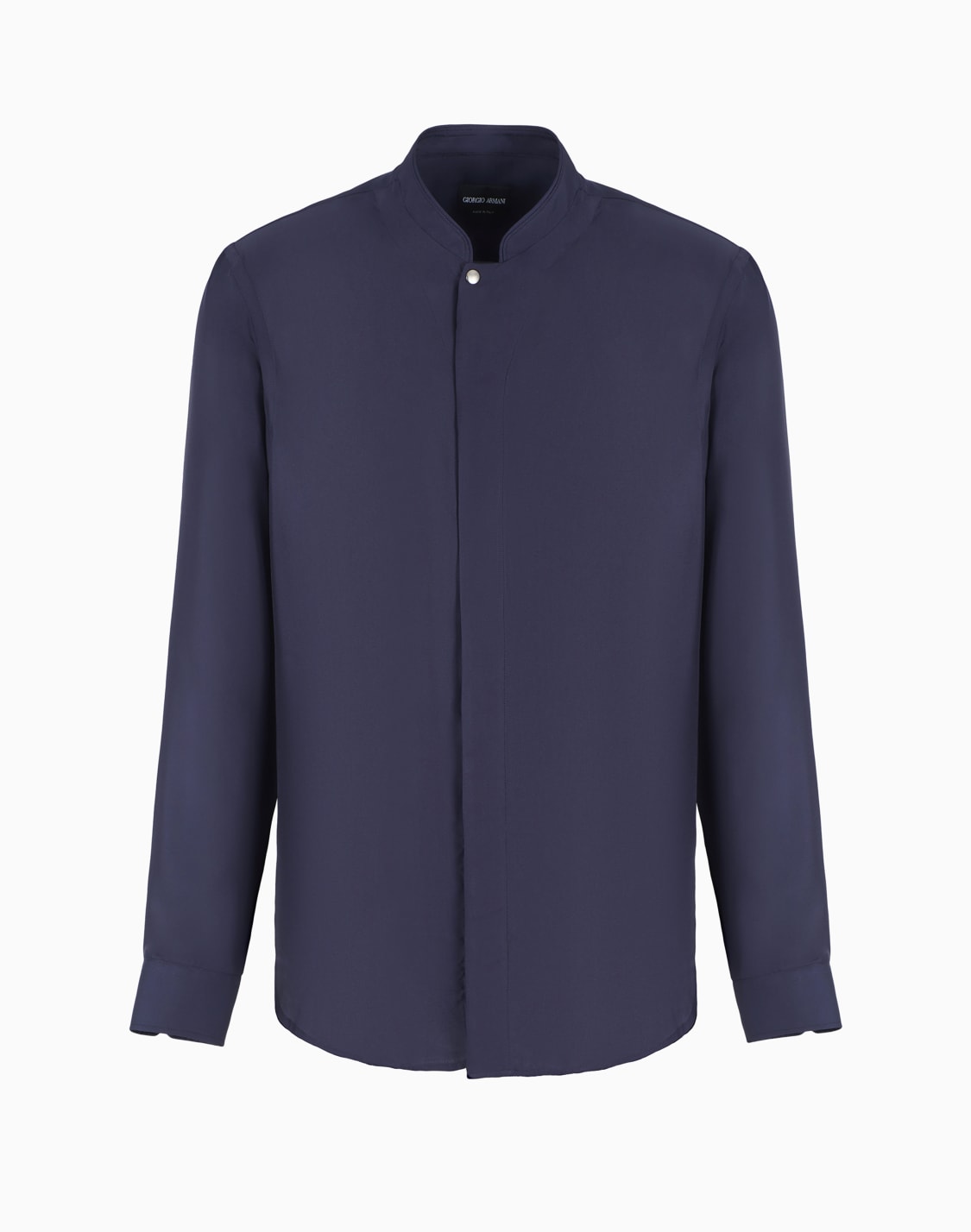 camisa-regular-fit-en-sarga-de-seda-azul--giorgio-armani