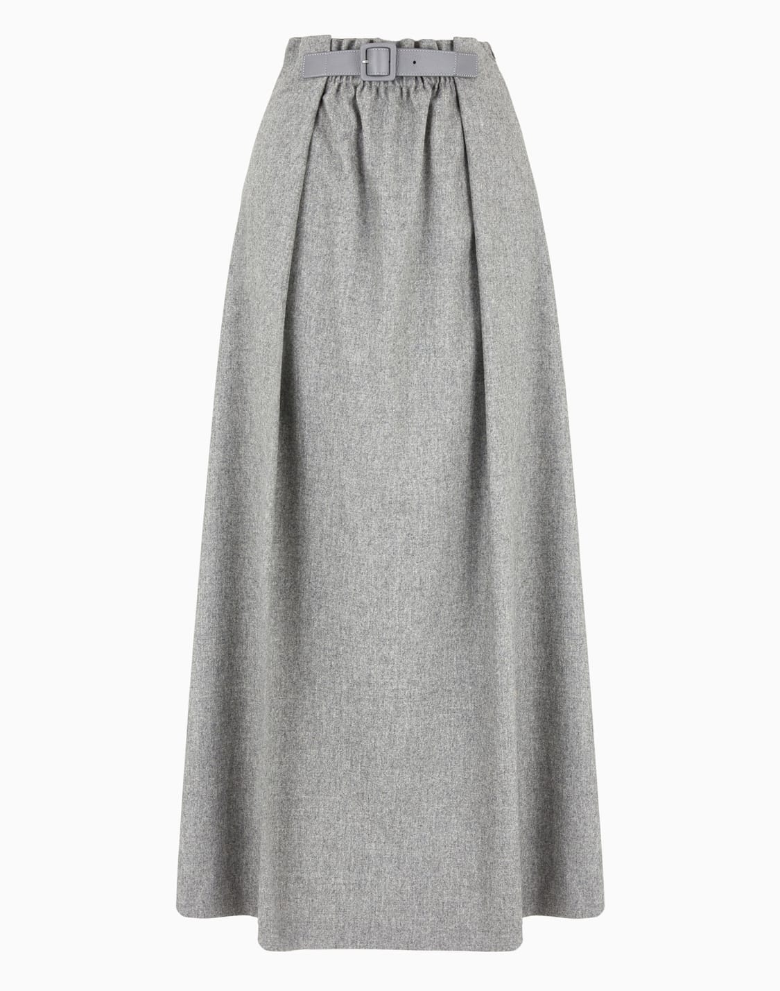 long-flannel-skirt-with-leather-belt-grey--emporio-armani