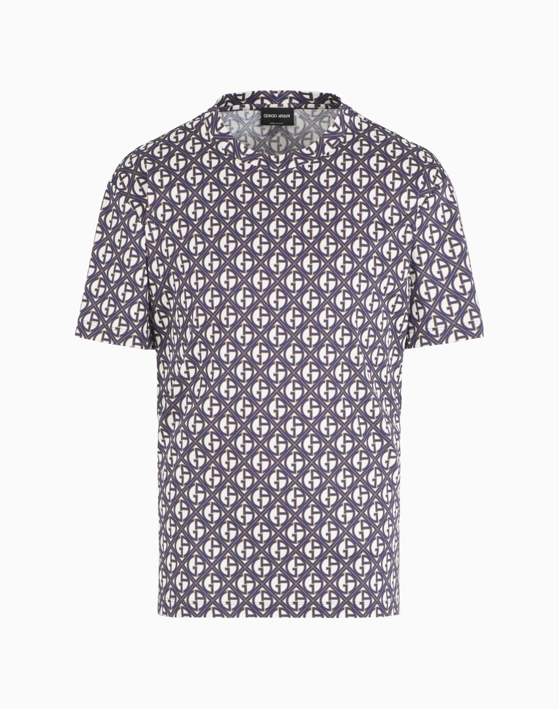 crew-neck-t-shirt-in-monogrammed-silk-and-cotton-patterned--giorgio-armani