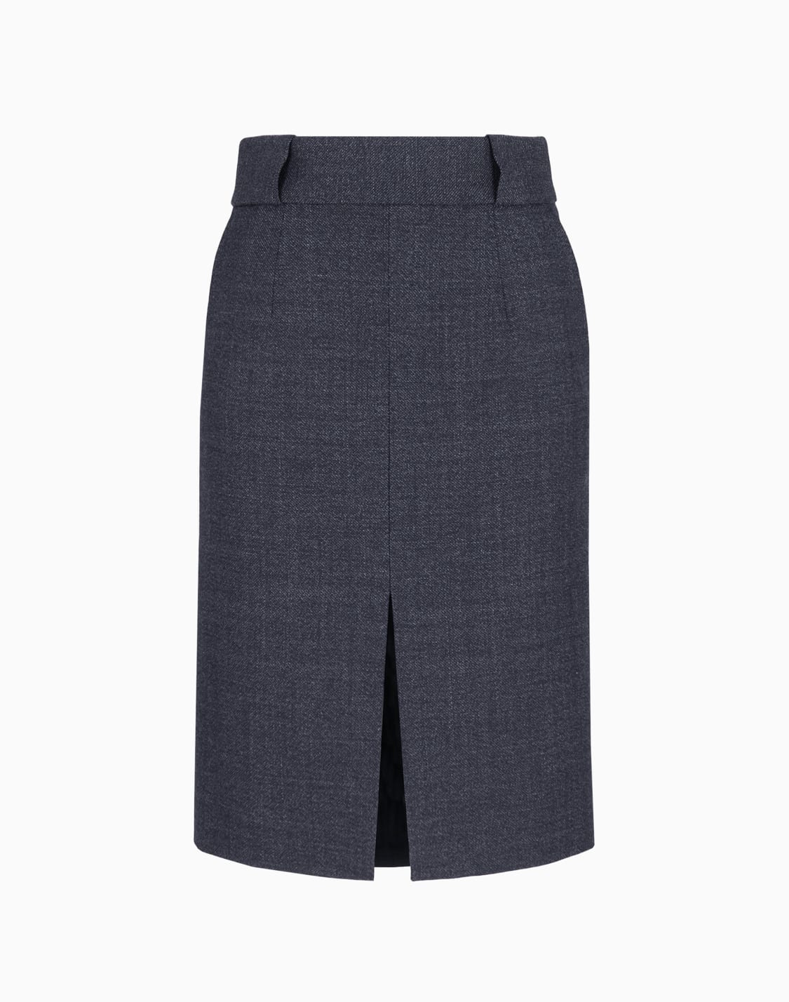 pencil-skirt-with-a-slit-in-compact-moulin-wool-grisaille-blue--emporio-armani