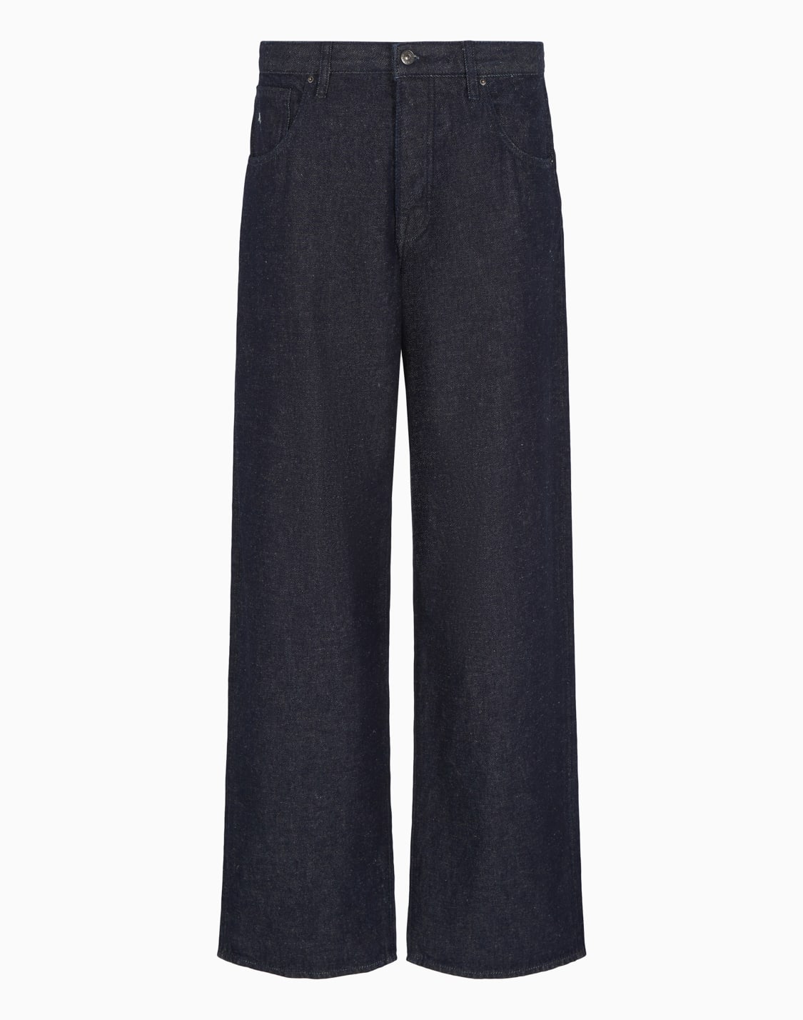 ノンストレッチバギデニムパンツ-ブル--armani-exchange