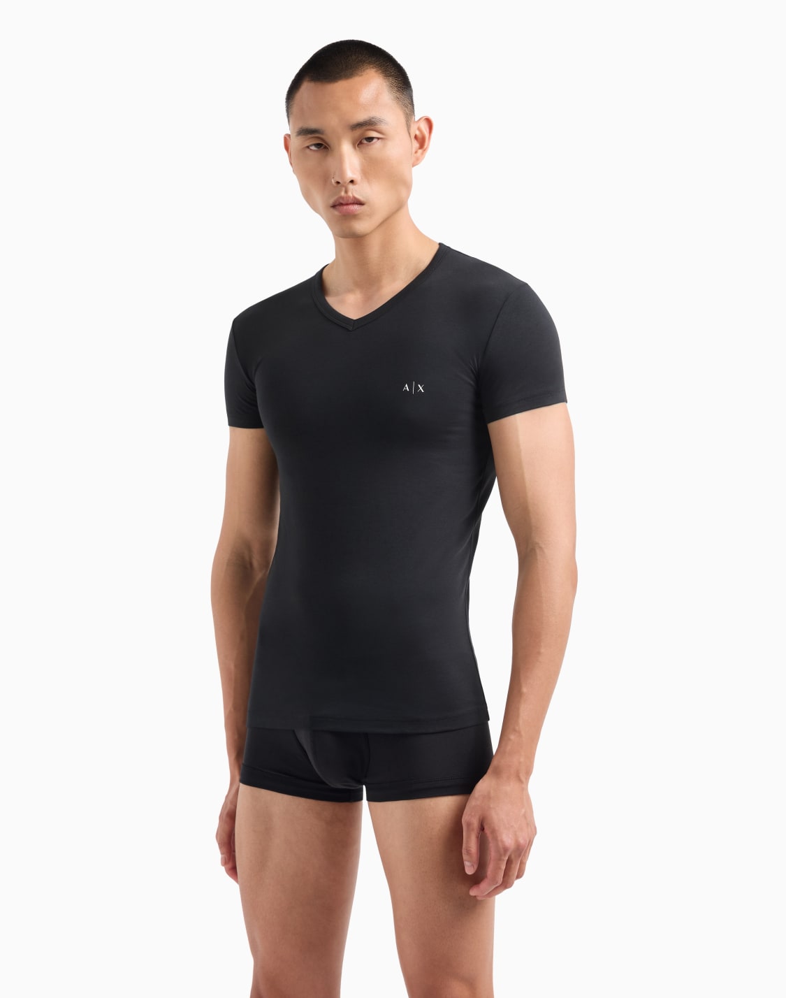 pack-of-2-jersey-t-shirts-with-v-neck-black--armani-exchange