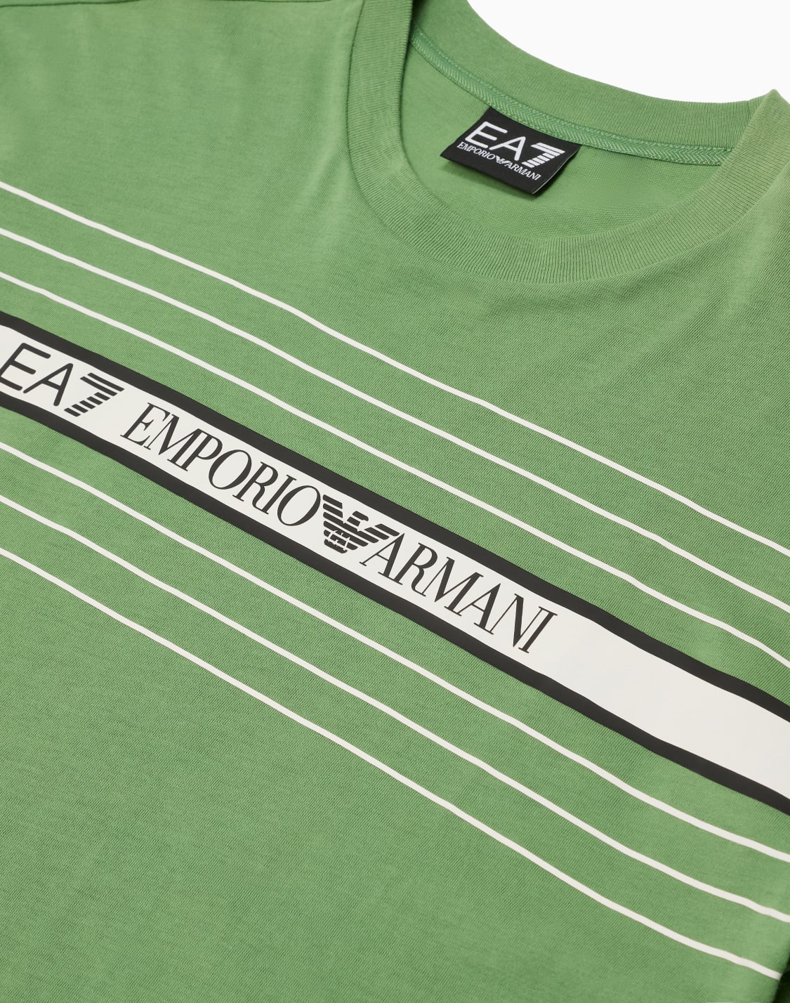 t-shirt-ras-du-cou-logo-series-boy-en-coton-vert--ea7