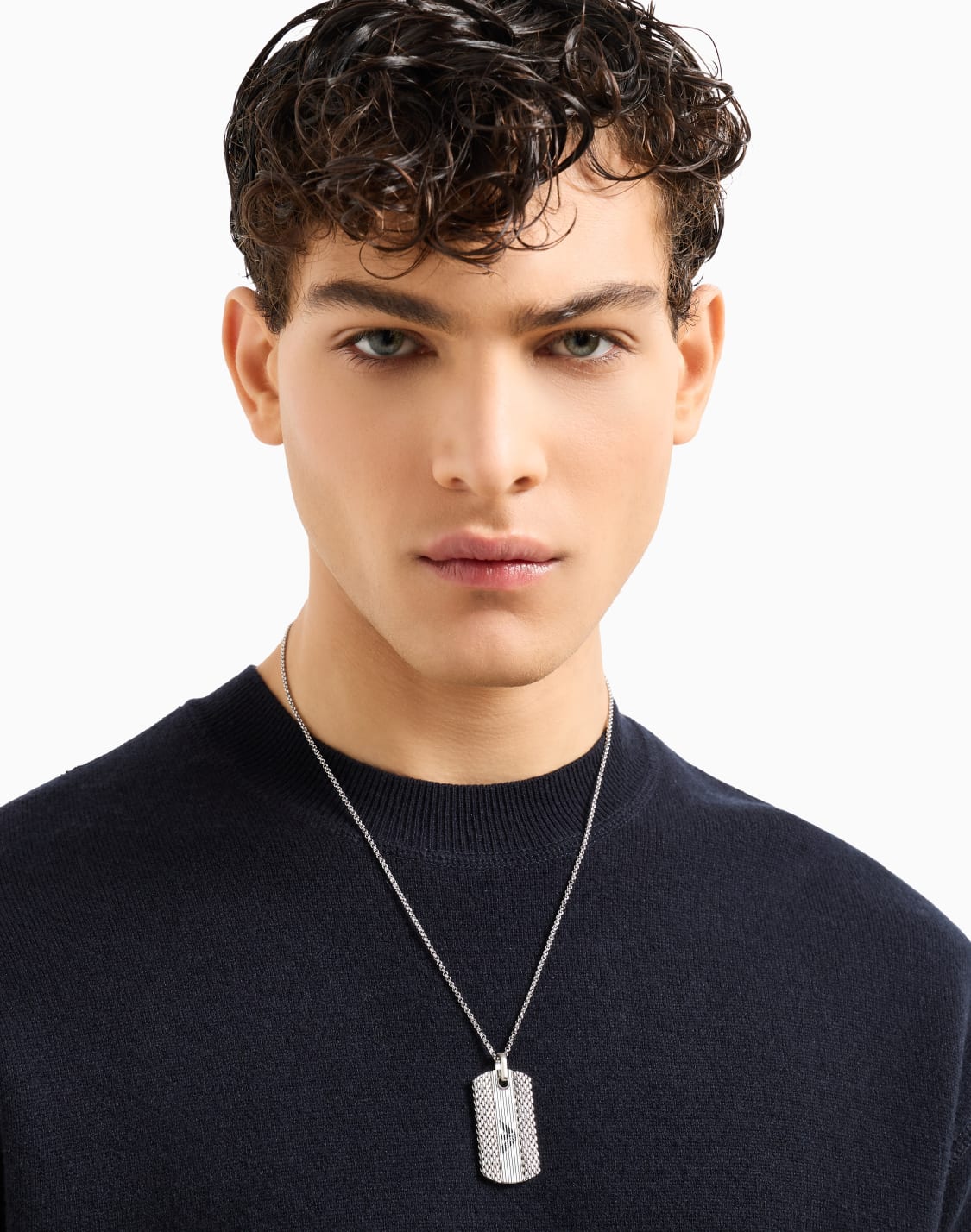 -ドッグタグネックレス-ステンレススチル-マルチカラ--emporio-armani