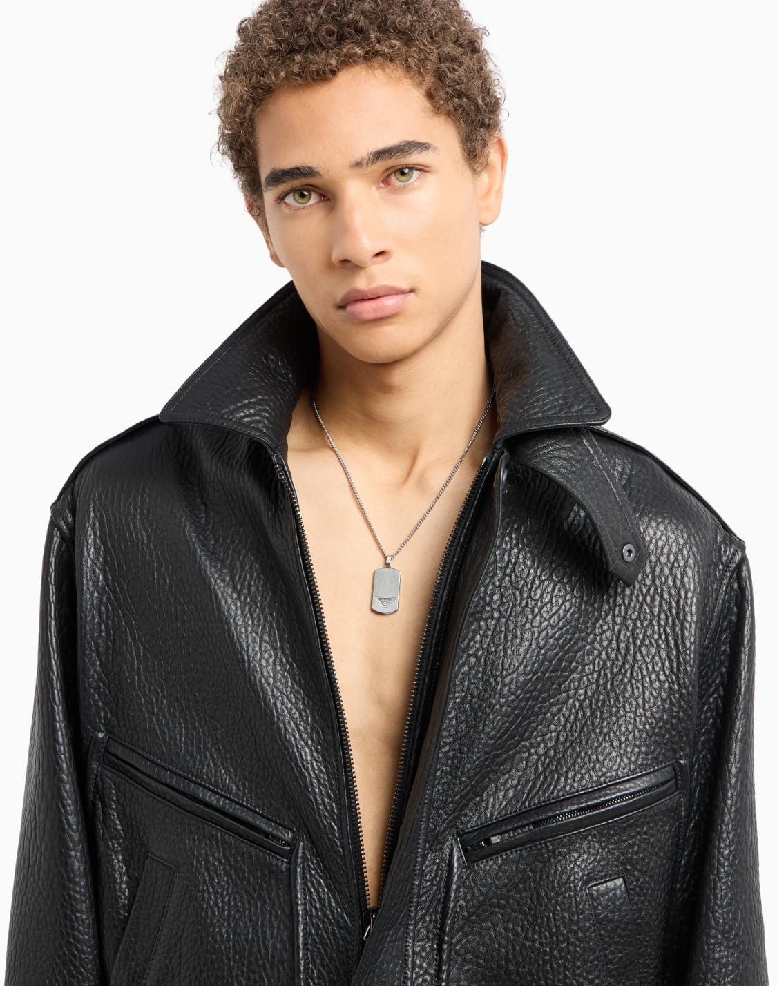 -stainless-steel-dog-tag-necklace-multicoloured--emporio-armani