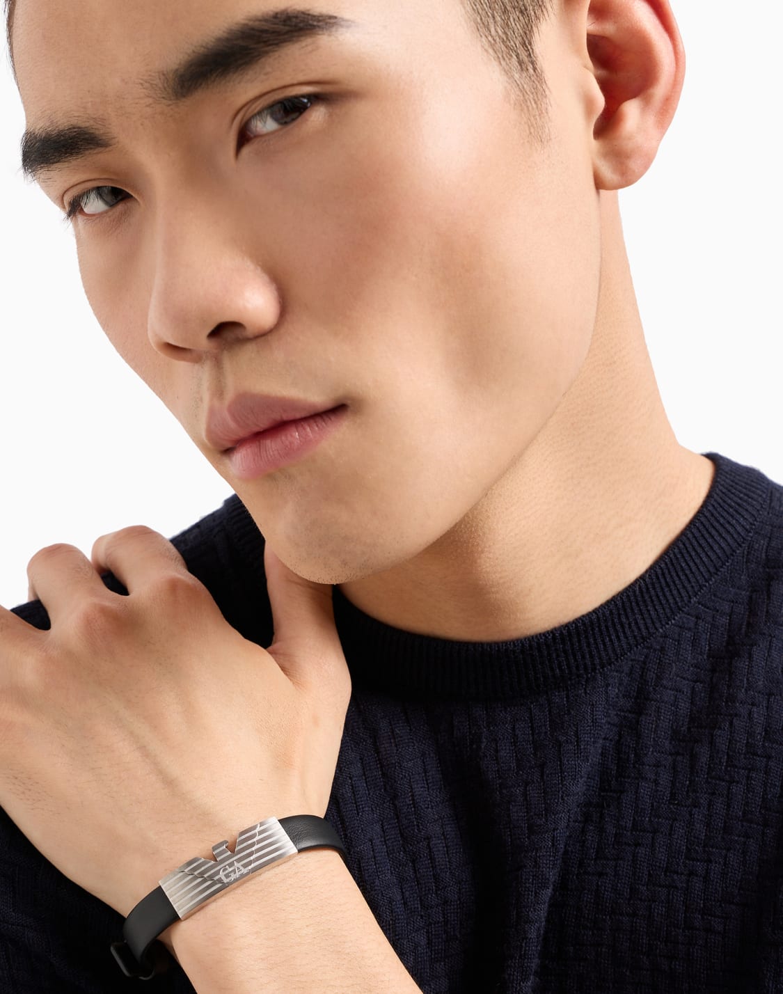 stainless-steel-and-black-leather-strap-id-bracelet-multicoloured--emporio-armani