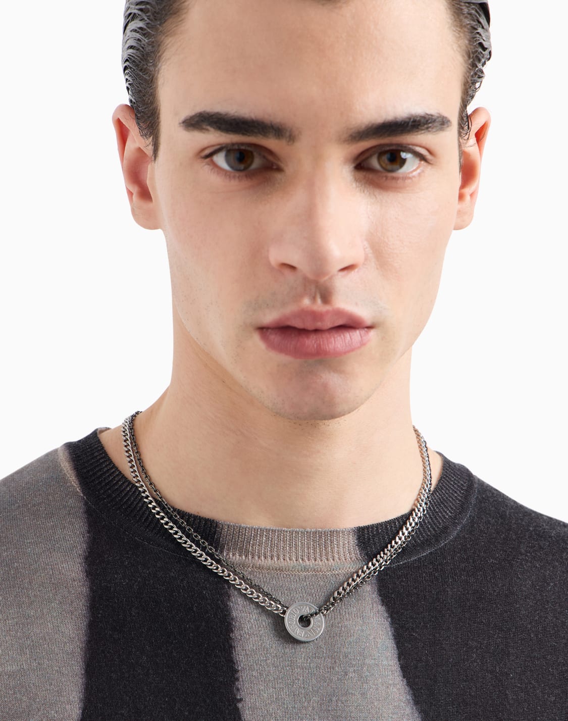 -stainless-steel-and-ip-gun-plating-chain-necklace-multicoloured--emporio-armani