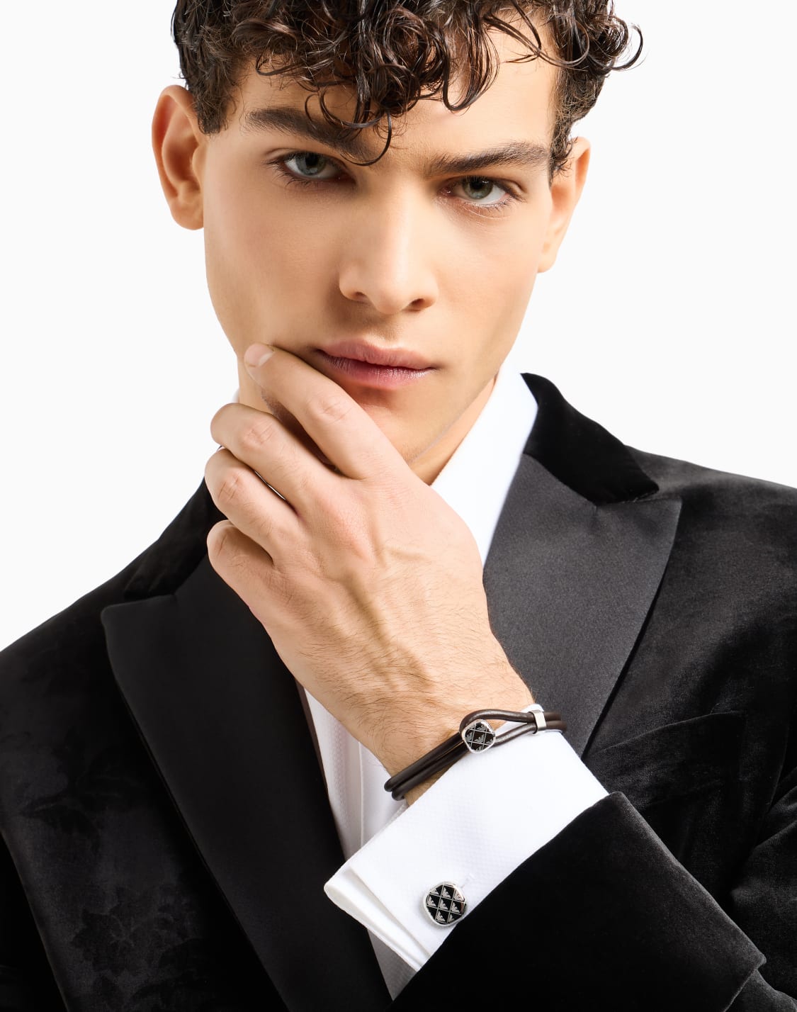 -leather-bracelet-and-cufflinks-set-multicoloured--emporio-armani