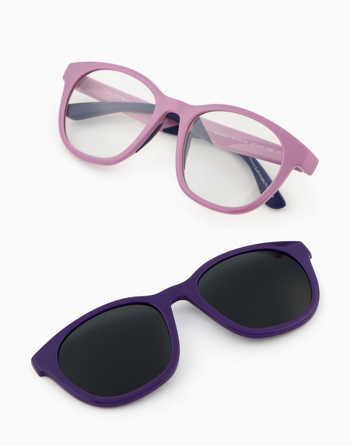 panto-shaped-junior-sunglasses-with-clip-on-lenses-purple--emporio-armani