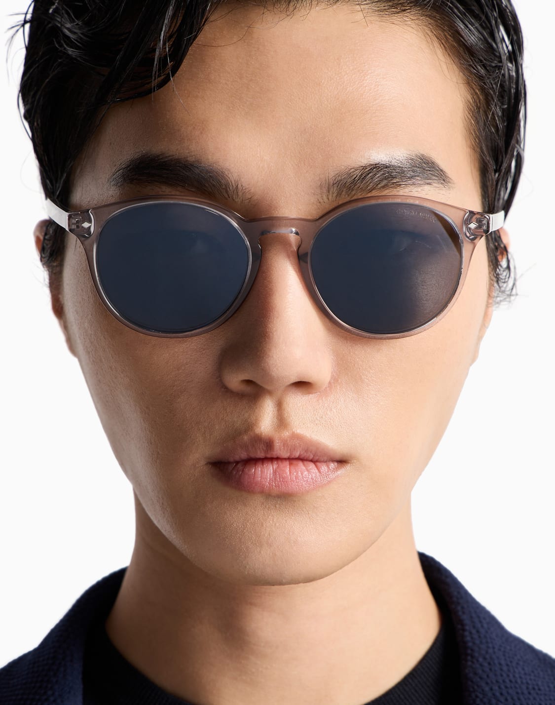 メンズサングラス-panto-アジアンフィット-グレ--giorgio-armani