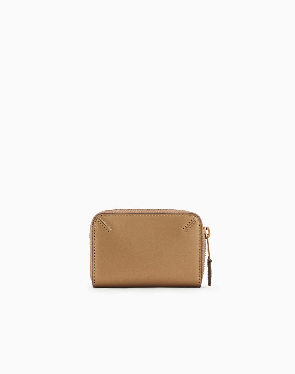 tarjetero-la-prima-con-cremallera-perimetral-tamao-mini-de-piel-laminada-dorado--giorgio-armani