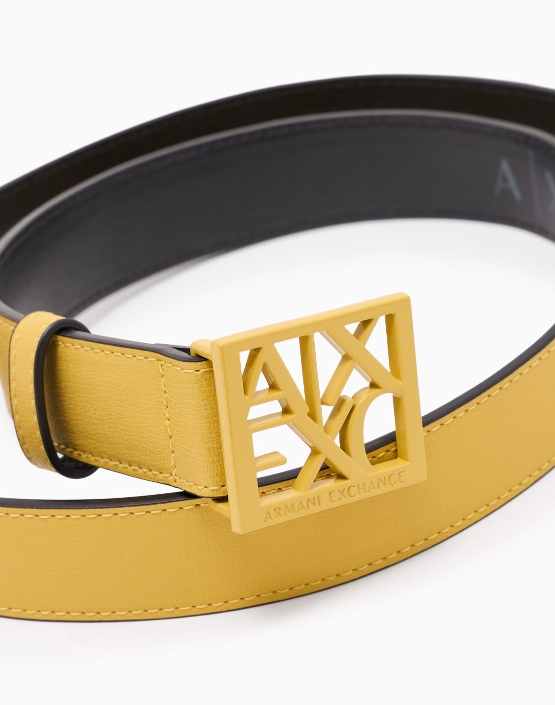 belt-with-square-with-logo-yellow--armani-exchange