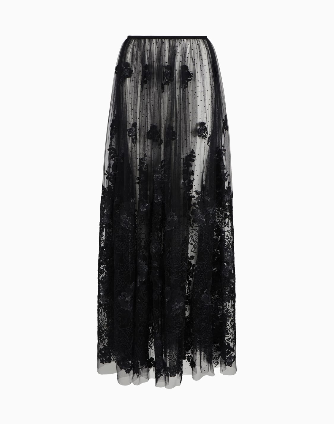 long-skirt-in-tulle-and-embroidered-lace-black--giorgio-armani