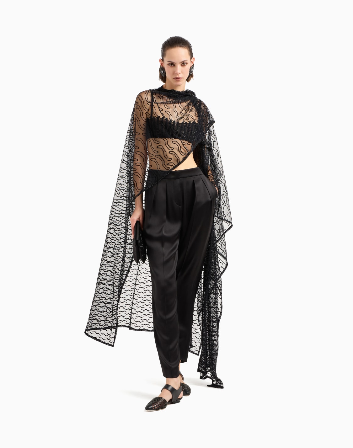 embroidered-stretch-tulle-bandeau-top-patterned--giorgio-armani