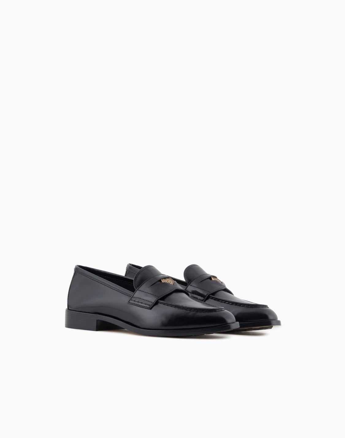 brushed-leather-loafers-black--giorgio-armani