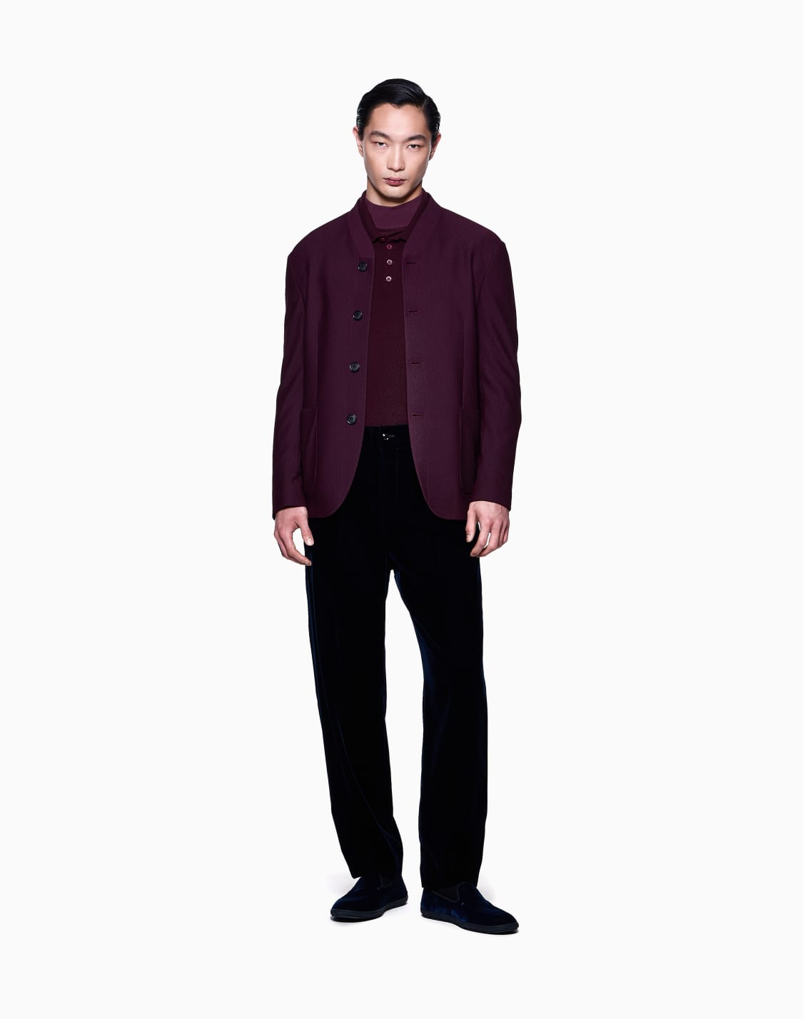 jersey-de-cuello-chimenea-en-punto-de-viscosa-burdeos--giorgio-armani