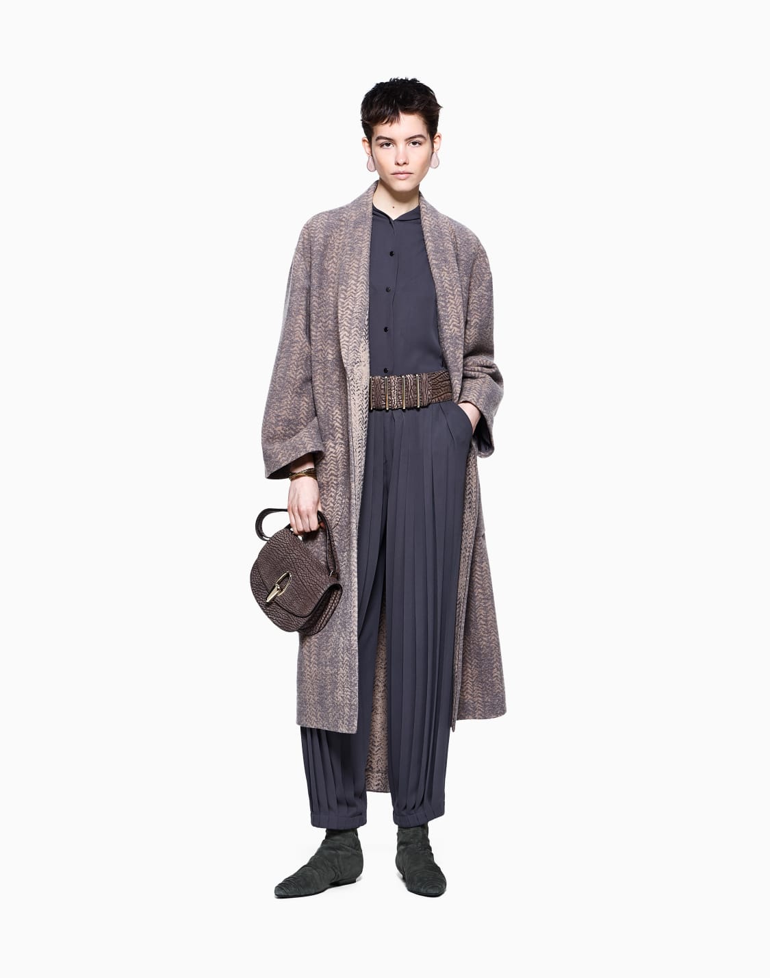 pantalon-en-triple-georgette-de-soie-plisse-asv-gris--giorgio-armani