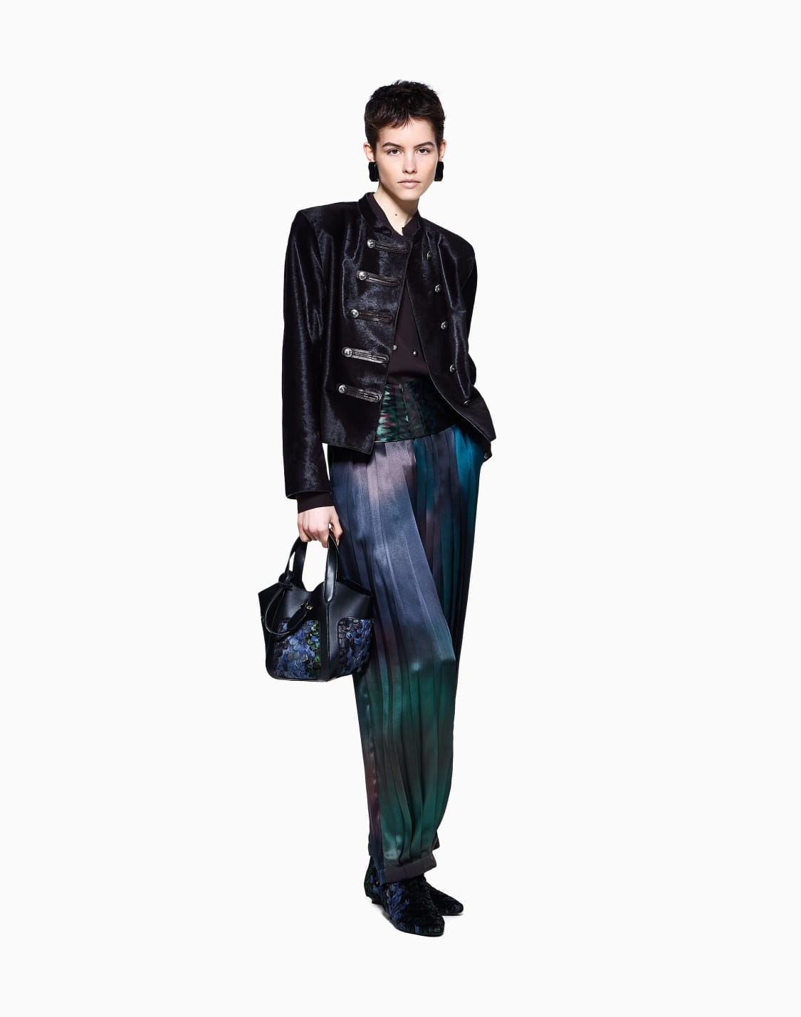 chemise-en-triple-georgette-de-soie-marron--giorgio-armani