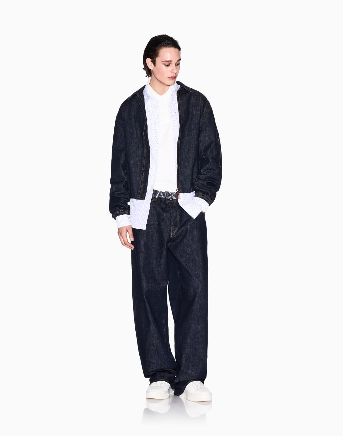 regular-fit-cotton-jacquard-shirt-white--armani-exchange