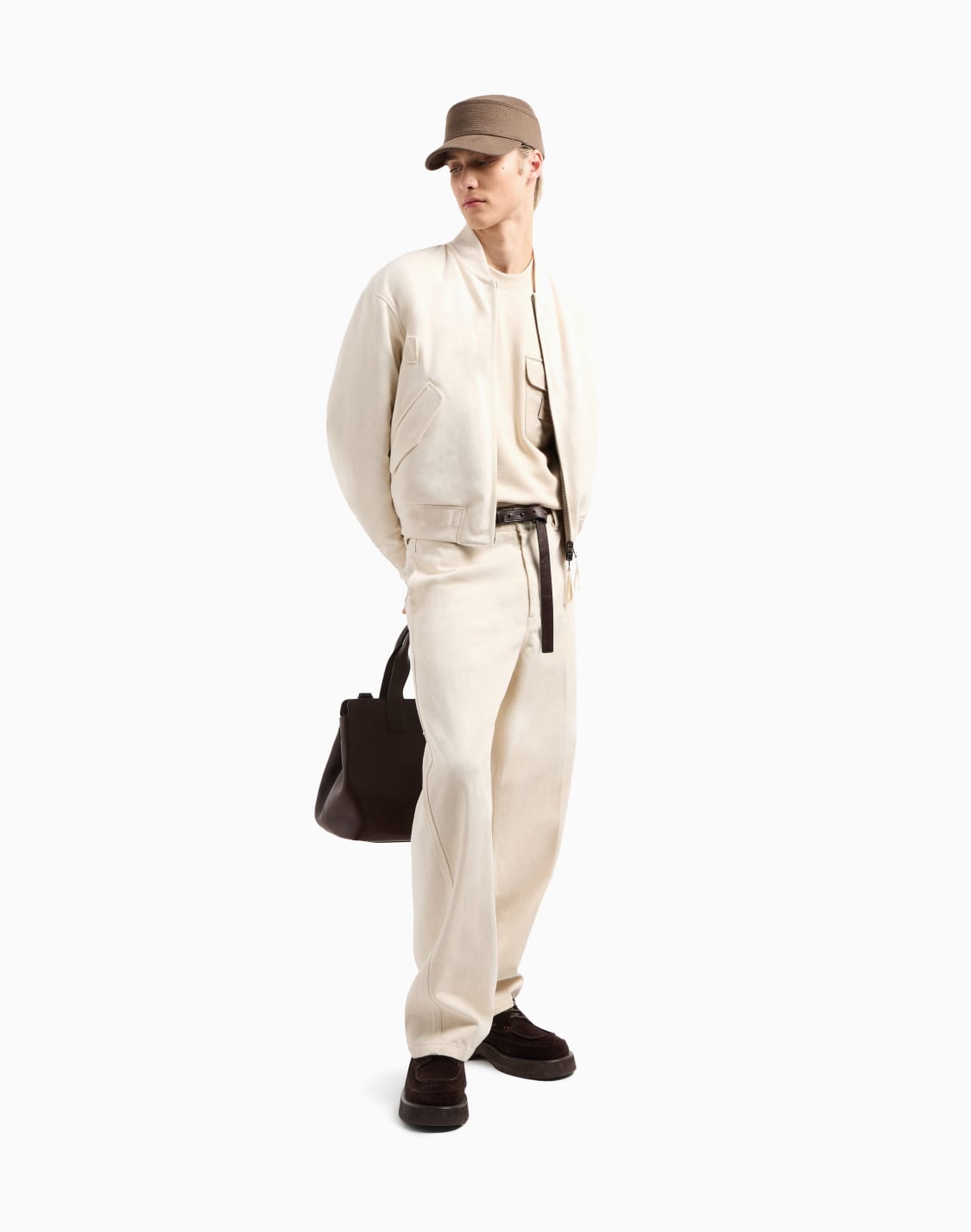 asv-french-terry-jersey-sweatshirt-with-padded-pocket-and-logo-patch-beige--emporio-armani