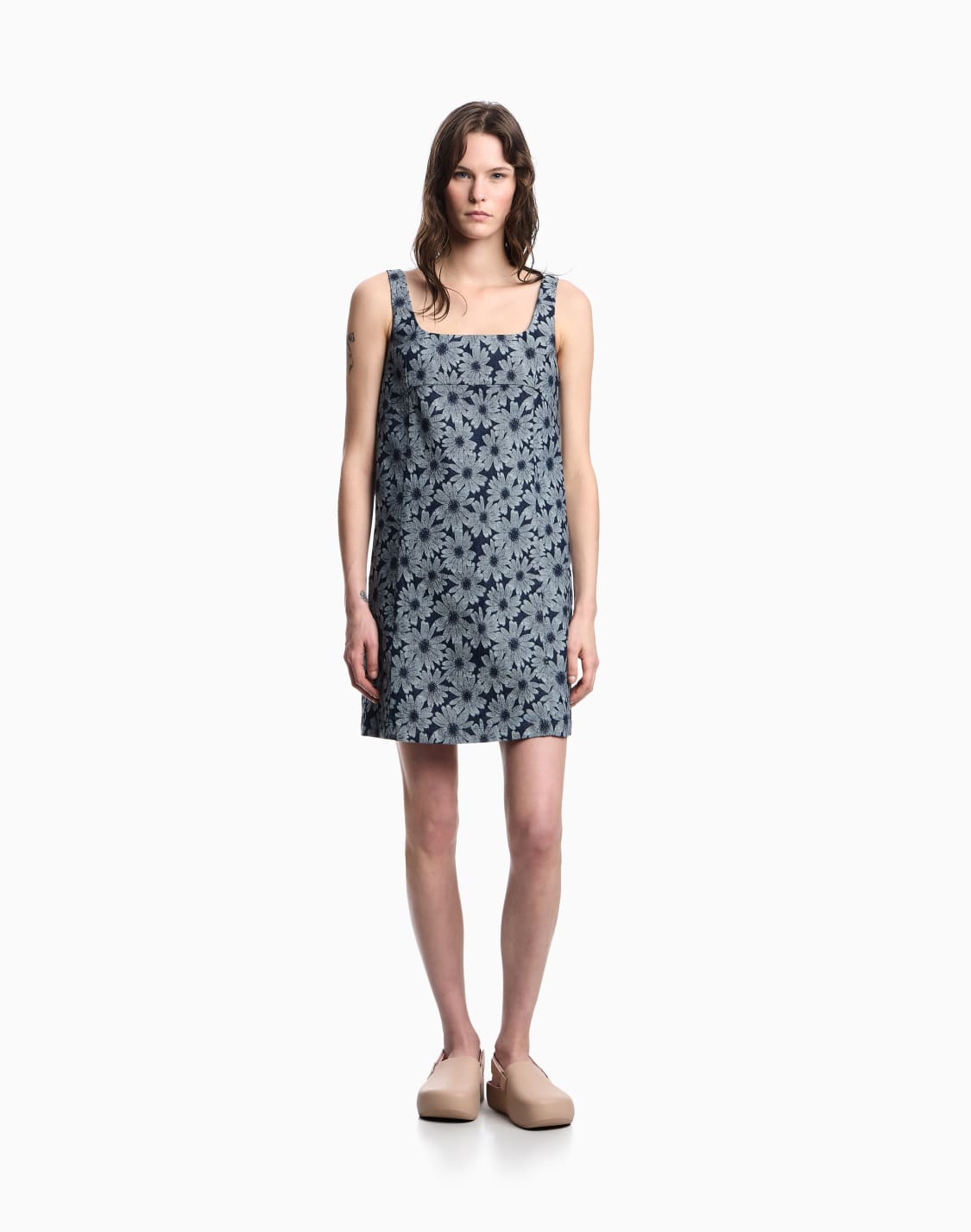 denim-dress-with-all-over-jacquard-daisies-from-the-peace-capsule-collection-patterned--emporio-armani