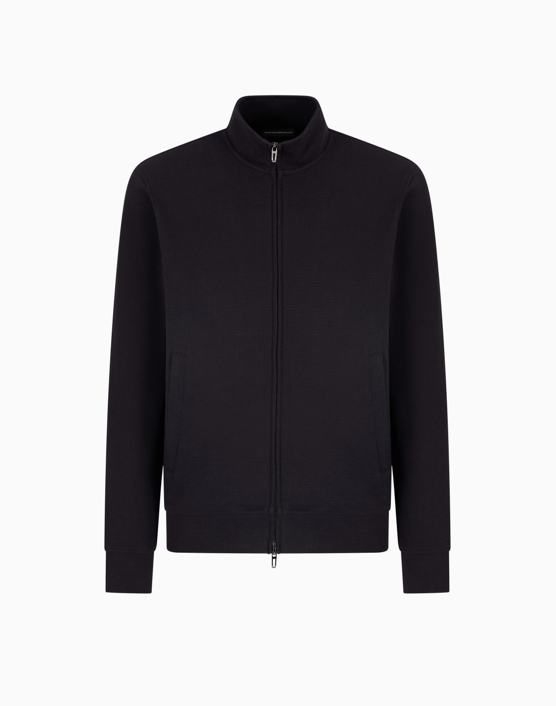 asv-travel-essential-sweatshirt-mit-durchgehendem-reiverschluss-aus-waffle-jersey-marineblau--emporio-armani