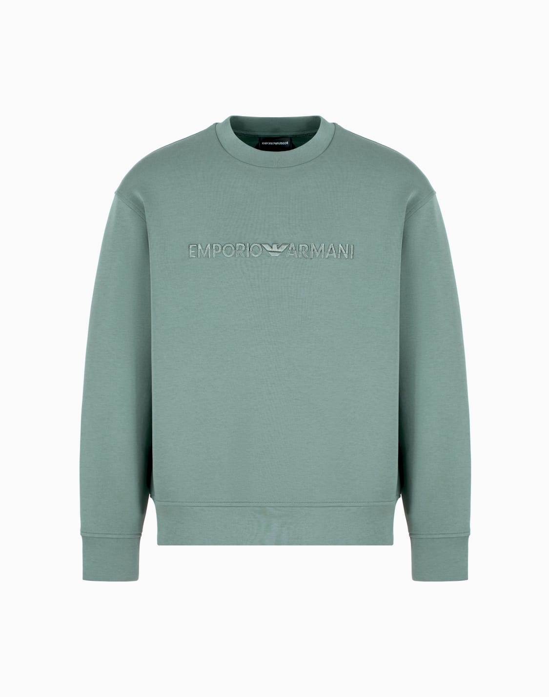 felpa-in-double-jersey-con-ricamo-logo-a-rilievo-asv-verde--emporio-armani