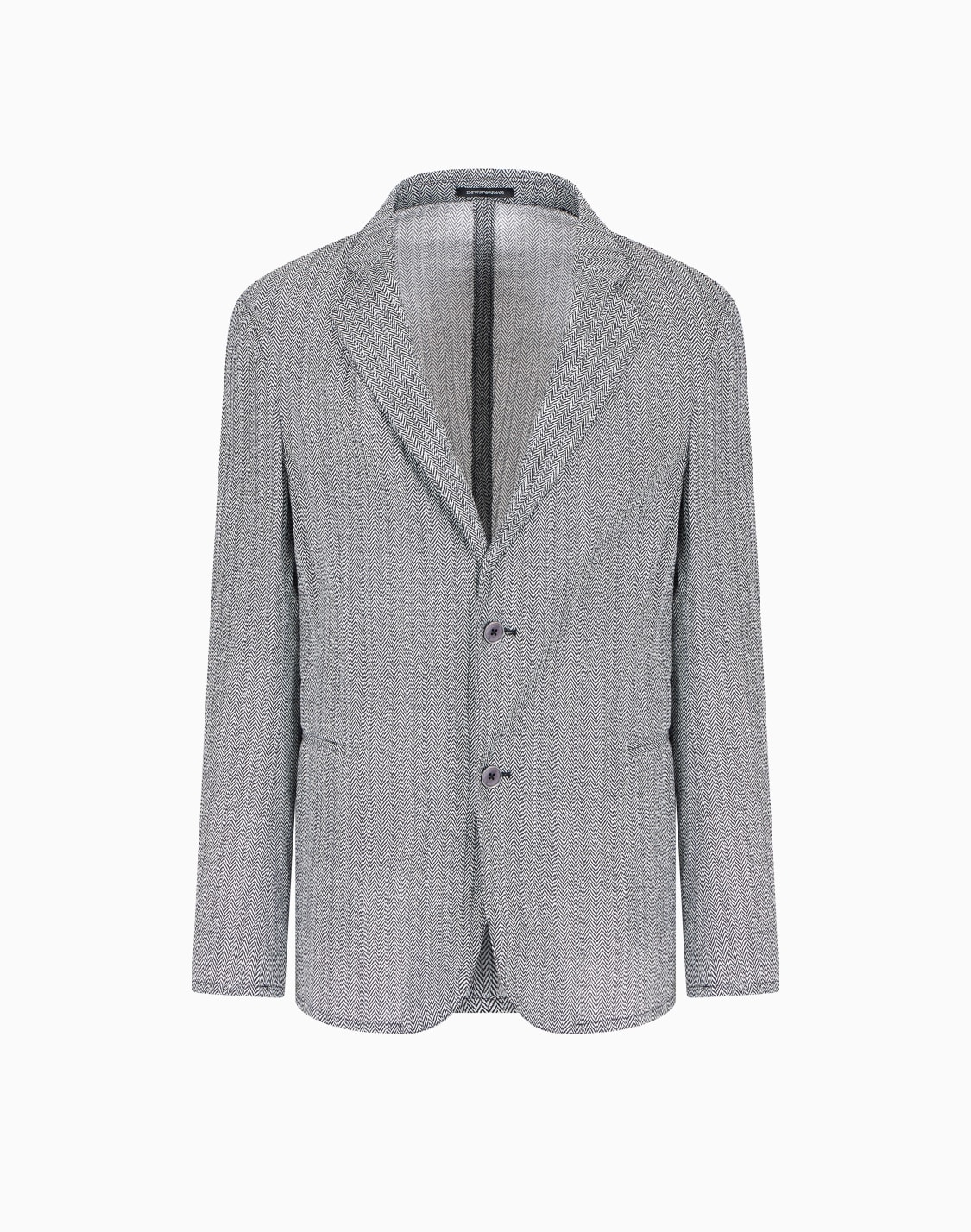 single-breasted-blazer-in-a-chevron-print-seersucker-fabric-grey--emporio-armani