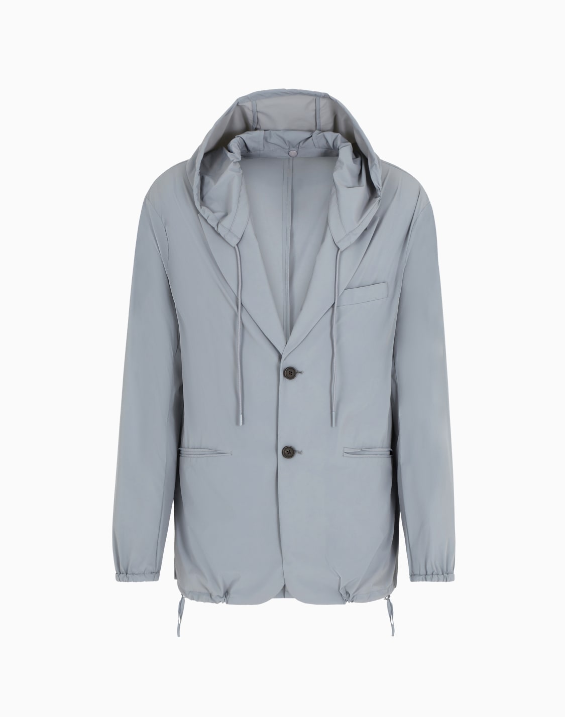 single-breasted-hooded-blazer-in-stretch-nylon-grey--emporio-armani