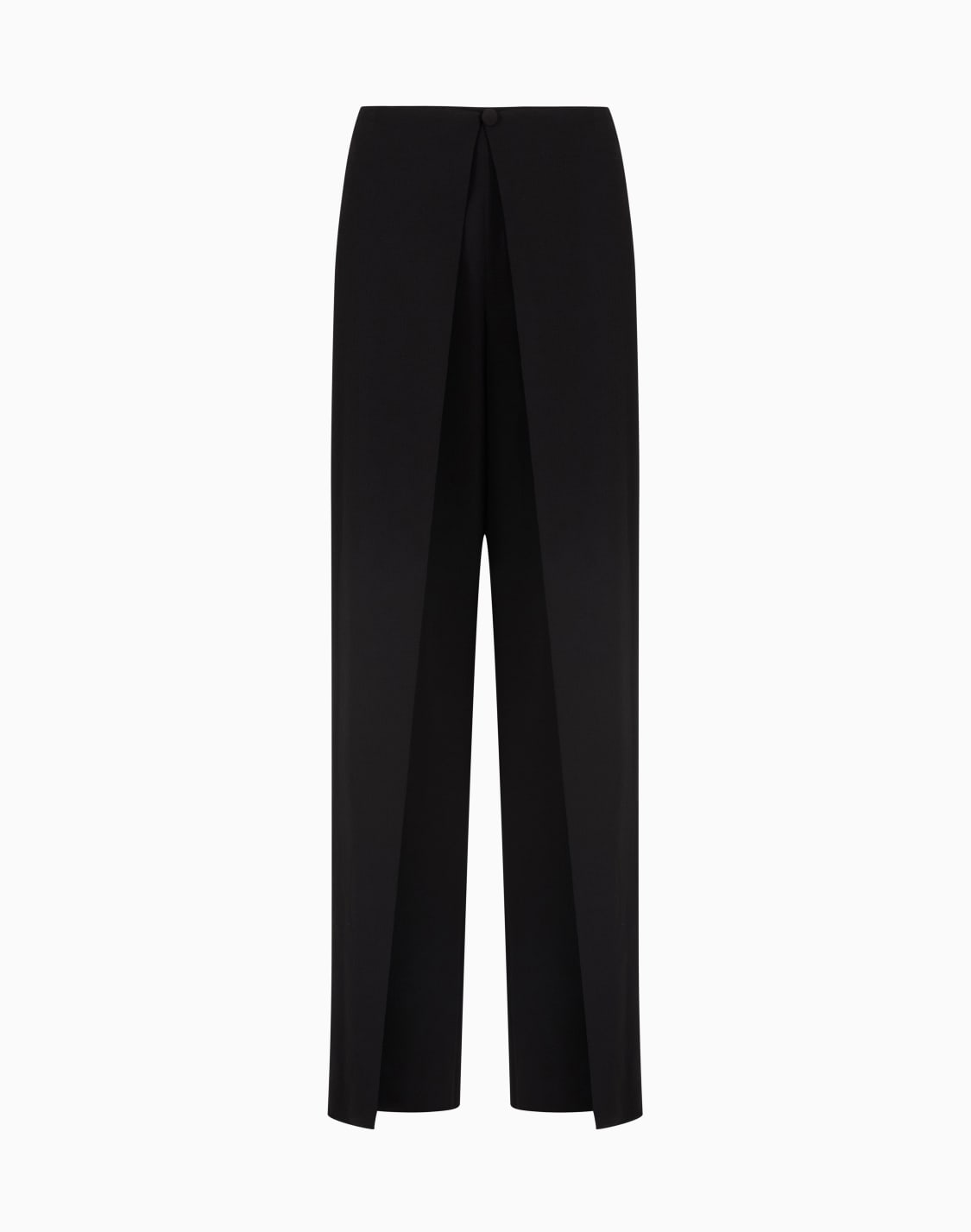 pantaloni-con-pannello-in-crepe-fluido-nero--emporio-armani