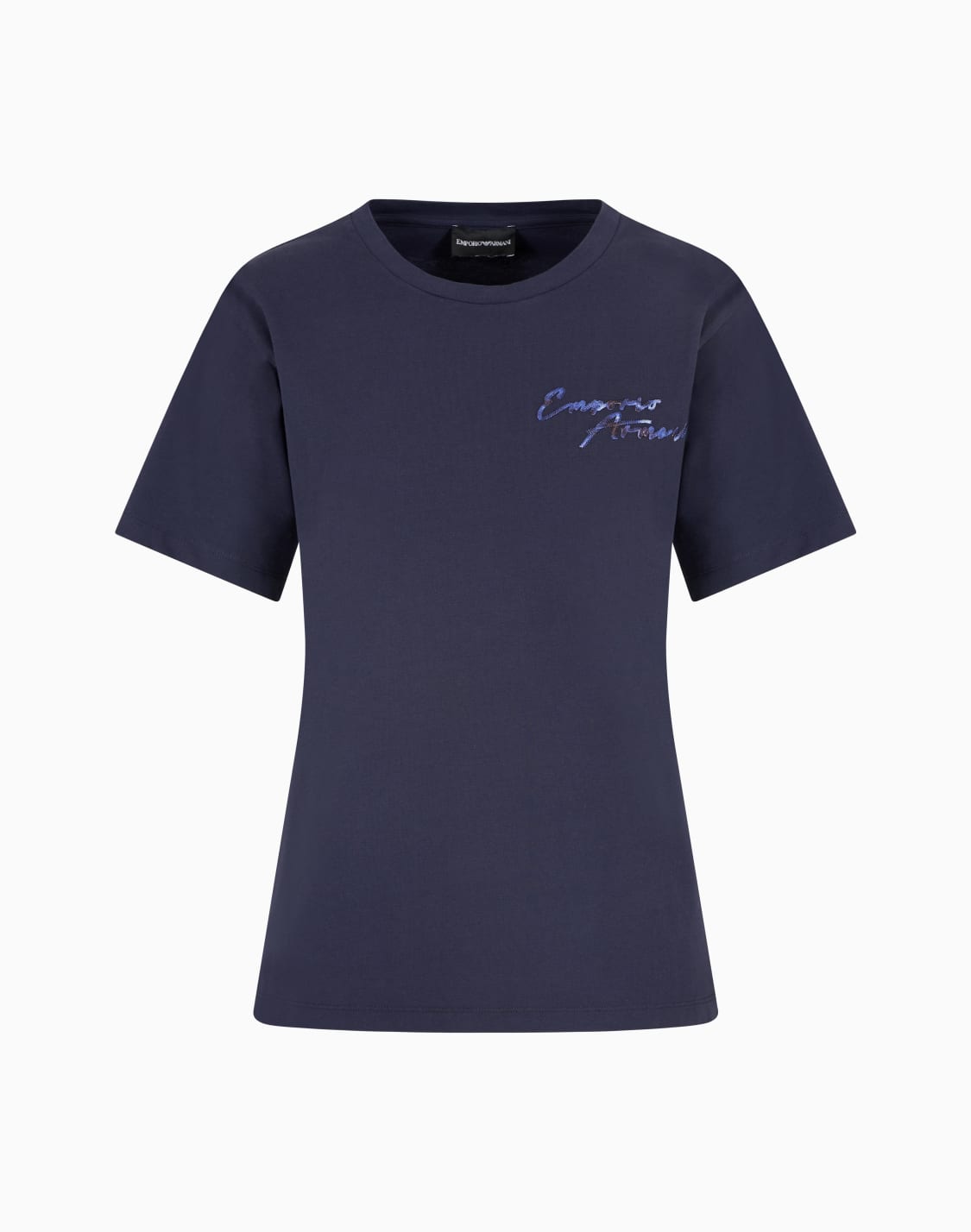 t-shirt-in-jersey-con-ricamo-logo-multicolor-asv-blu-navy--emporio-armani