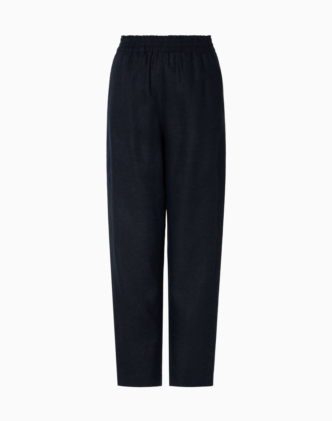 pantalon-taille-lastique-en-pur-lin-bleu-marine--emporio-armani