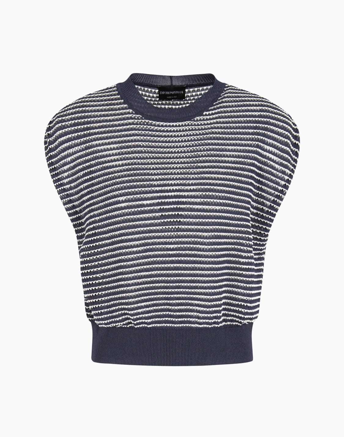 striped-effect-openwork-jumper-blue--emporio-armani