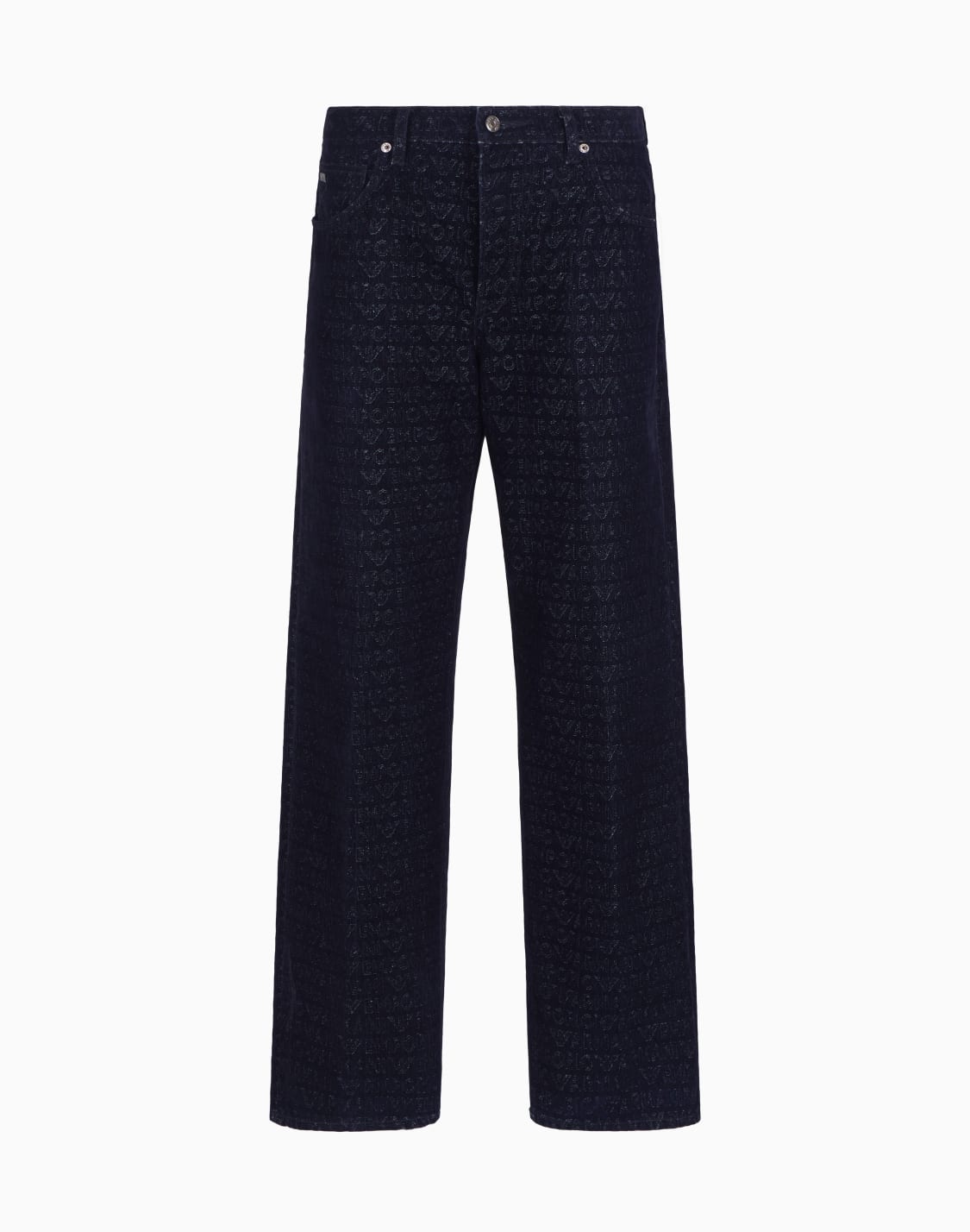 jeans-j74-loose-fit-in-denim-con-logo-lettering-flock-all-over-blu-navy--emporio-armani